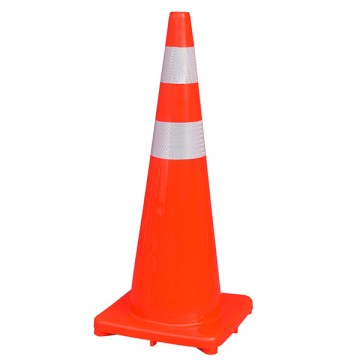 Cọc tiêu Nhựa phản quang giao thông hình chóp PVC 90cm Nhật Quang